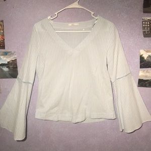 NWOT Bell bottom stripped shirt